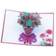 Youkk 3D Pop up Carte Postale Fleur à la Main Cartes de Voeux Popupgreetingcards de Valentine Jour Carte d'Invitation d'Anniversaire Cartes Cadeaux Fête des Mères – image 1 sur 9