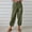 Army Green, variant on GaThRRgYP Womens Trousers High Waisted,Fashion Women Summer Casual Loose Cotton and Linen Pocket Solid Trousers Pants
