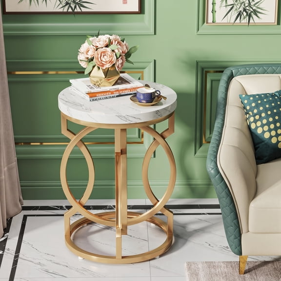 Narrow End Table, MDF Construction, Cross Fishtail Design for Living Room/Bedroom/Office as Side Table/Nightstand