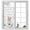 Gray, variant on Easter Bunny Window Privacy Film, Eucalyptus Leaves Cute Rabbit White Flowers Static Cling UV Sun Blocking Heat Control Window Tint Day and Night, Non-Adhesive One Way Privacy Cover 35.4''x78.7''