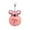Pink, variant on Furry Koala and Pompom Ball Keychain - Cute Animal Themed Keyring for Women and Girls