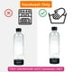 thumbnail image 3 of Botellas de agua con gas reutilizables Simpli Soda, 1 L, paquete de 2, compatibles con BLU, Philips y Aarke, color negro (no aptas para lavavajillas), 3 of 4