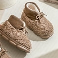 thumbnail image 5 of Lovskoo 2024 Women's And Men's Slippers Winter Warm Padded Outer Wear Thick Bottom Fleece Warm Home Indoor Leisure Non-Slip Warm Thickened Couple Shoes Coffee, 5 of 6