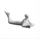 thumbnail image 1 of Sculpture Modern Art Ornament Home Office Decor Craft White A, 1 of 5