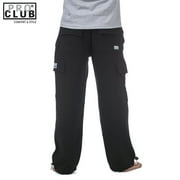 Pro Club Mens Heavyweight Fleece Cargo Sweatpants Black