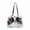 White, variant on Dot Tote Bag, Vintage Retro Purses for Women, Small Cute Shoulder Purse for Women, Trendy Purse with Bow, Aesthetic Purse