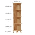 thumbnail image 2 of TOOL1SHOoo Rotating Bookshelf 360 Display Floor Standing Bookcase Storage Rack for Kids&Adults Multi-Functional Bookshelf Organizer（4-tiers）, 2 of 11