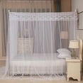 thumbnail image 3 of Mosquito Net Tent for Bed, Three Side Opening Canopy Netting for Bedroom without Mosquito Net Holder, Princess Bed Canopy, 3 of 4