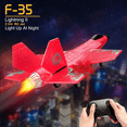 thumbnail image 5 of Roofworld RC Airplane F-35 Red 2 CH Easy to Fly for Kids Adults Beginners, 5 of 10