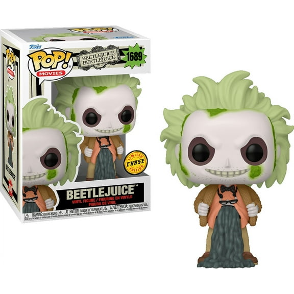Funko POP! Movies Beetlejuice Beetlejuice CHASE Beetlejuice in Cardigan [Stomach Vomiting] #1689