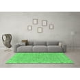 thumbnail image 3 of Ahgly Company Indoor Square Abstract Emerald Green Modern Area Rugs, 5' Square, 3 of 4