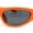 Orange  Black, variant on Classic 90s Style Sport Oval Round Plastic Sunglasses Orange - Black