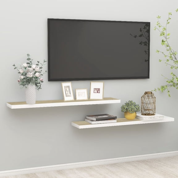 vidaXL Wall Shelf Floating Shelf Wall Mounted Display Shelf for Photo Frame