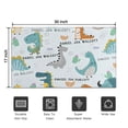 thumbnail image 5 of LightBlue Cartoon Dinosaurs Name Pattern Door Rugs,Washable Non Slip Door Mats Indoor,Decorative Door Mats,Entry Mat Indoor for Entrance,Bedroom,Kitchen,Bathroom,17"x30", 5 of 6