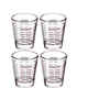 thumbnail image 1 of Chef Set De 4 Vasos Medidor De Vidrio, Vaso De Espresso Xtellar transparente, 1 of 3