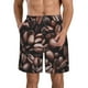 thumbnail image 1 of Balery Coffee Bean Traje de Baño Estilo Hawaiano para Hombre, Shorts de Secado Rápido con Bolsillos-XX-Large, 1 of 6