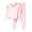 Pink, variant on Lovskoo Womens Thermal Underwear Base Layers Winter Bottomed Double-Sided Velvet Self Heating Tops and Pants Oversized Plush Thick Warm Set Black