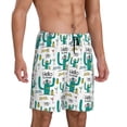 thumbnail image 2 of Wukai Hello Summer Men’s Short Pajama Pants With Pockets Soft Sleep Pj Shorts for Men-4X-Large, 2 of 6