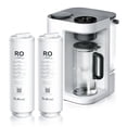 thumbnail image 1 of RO100ROPOT-LITE Countertop Reverse Osmosis Water Filter System, White, with One Extra Replacement Filter, Bundle, 1 of 6