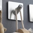 thumbnail image 4 of Gancho adhesivo de 4 Uds., gancho adhesivo para pared de baño de acero inoxidable, colgador de paños de cocina, gancho adhesivo adhesivo, 4 of 5