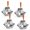 11inch-4pack, variant on Corner Clamp, 4pcs 90 Degree Right Angle Clamp with Adjustable Aluminum Alloy Swing Jaw, Single Handle Clamps for Woodworking Tools Photo Framing, Present for Men Dad 11.1 Inch