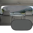thumbnail image 3 of Parasol Ventana Trasera Malla Parasol Cubierta Parasol para Coche Ventana Parasol 100x50cm Negro, 3 of 5