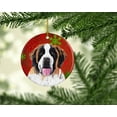 thumbnail image 2 of Carolines Treasures SC9422-CO1 Saint Bernard Flocons de Neige Rouges Ornement en Céramique de Noël, 2 of 3