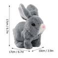 thumbnail image 3 of Electric Moving Rabbit Plush Toy With Sound Wiggling Ears Simulation Pet Gift For Kids Boys, 3 of 8
