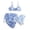Blue, variant on Gunia Swimming Suit For Girls Summer Tie Dye Print Bikini Top With Shorts Skirt Three Piece Outfit Bathing Suits Swimsuits For Beach Pool 12-16 Years