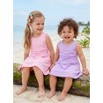 thumbnail image 6 of BemeyourBBs Toddler Baby Girl Summer Tank Dress Clothes Casual Solid Color Elastic Waist Sleeveless Pockets Dress Cute Beach Party Casual Dress, 6 of 9