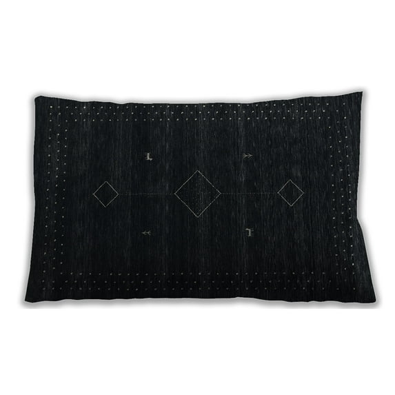 Ahgly Company Outdoor Rectangular Contemporary Lumbar Throw Pillow, 13 inch by 19 inch
