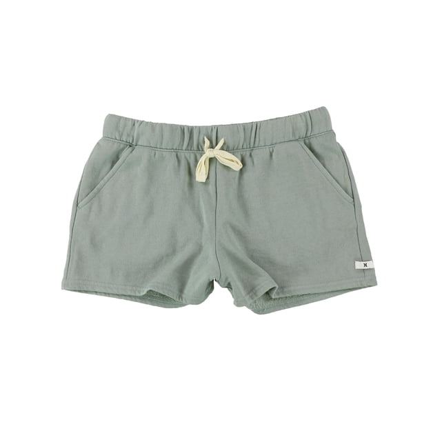 Hurley Mujer Burnout Fleece Casual Walking Shorts verde XS