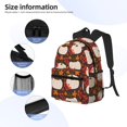 thumbnail image 3 of Pofeuu Autumn White Pumpkin Print Laptop Backpack Travel Canvas Backpack for School Lightweight and Comfortable Backpack College Backpack Schoolbag, 3 of 6