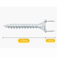 thumbnail image 4 of 50pcs Seamless Nails Double-headed Screw Solid Wood Baseboard Seamless Nails Foot Line Nails Securi, 4 of 5