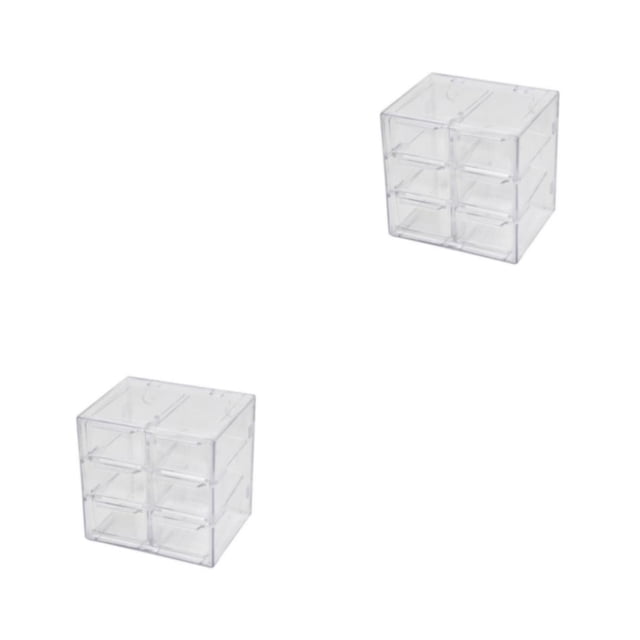 Vogacara Organice la papelería con un práctico organizador de almacenamiento Desmontaje y almacenamiento de organización apilable 6 compartimentos 2Conjunto