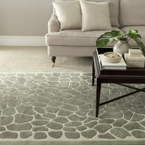 SAFAVIEH Martha Stewart Arusha Grassland Spotted Area Rug, Grassland Green, 9'6" x 13'6"