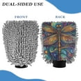 thumbnail image 2 of Qxltty Weird Style Dragonfly Car Wash Mitt 2pcs Scratch Free Lint-Free Antistatic Microfiber 8.07×11.8in, 2 of 8