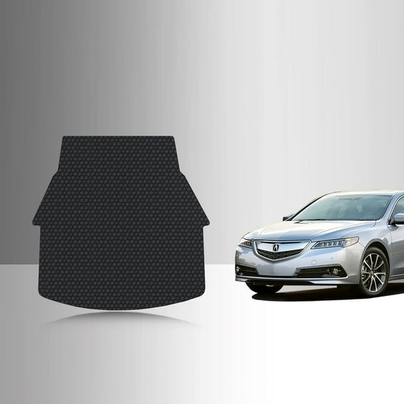 ToughPRO Trunk Mat Compatible with Acura TLX 2015 - All Weather Heavy Duty (Made in USA) Black Rubber
