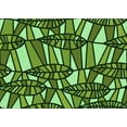 thumbnail image 1 of Ahgly Tapis Rectangulaire Lavable en Machine Vert Transitionnel, 2 Pieds x 4 Pieds, 1 of 7