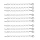 thumbnail image 5 of 10 piezas de accesorios de joyería al por mayor, cadenas de extensión de 70 mm, manualidades de bricolaje White K, 5 of 7