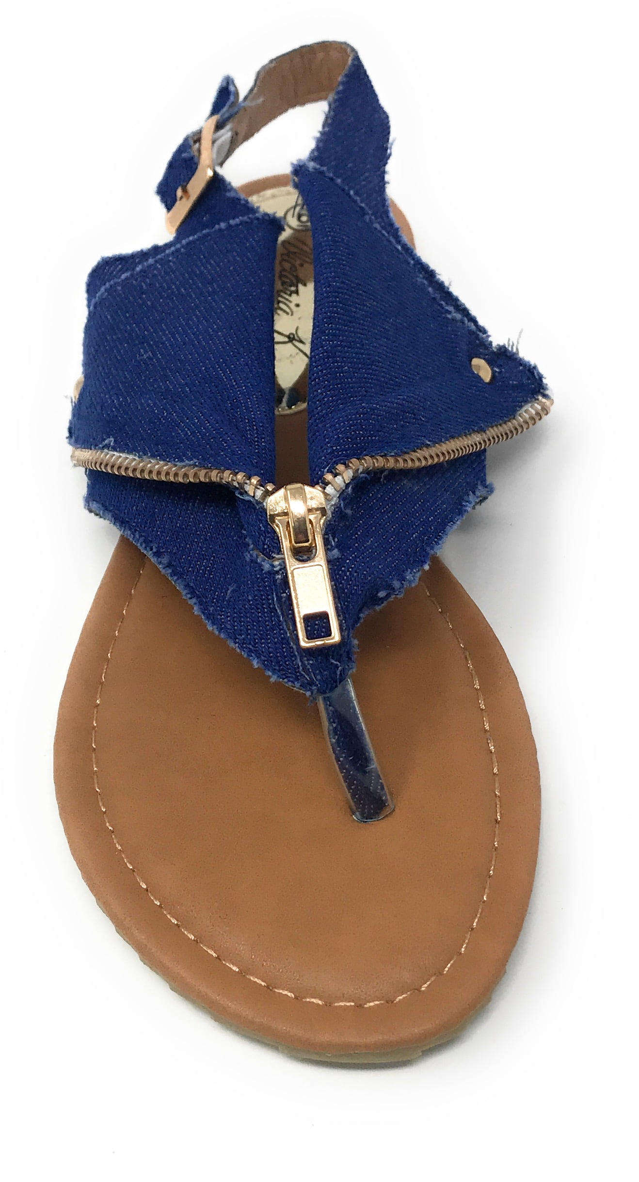 Victoria K. Women's Zipper Thong Sandal