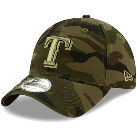 Texas Rangers New Era Tonal Camo Core Classic 9TWENTY Adjustable Hat - Camo - OSFA