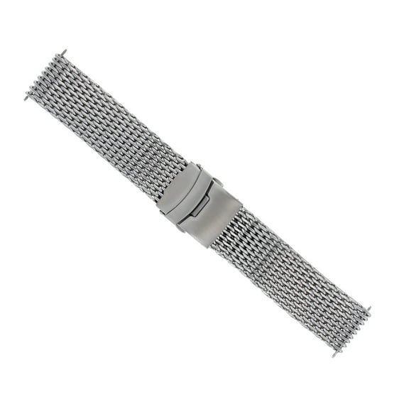 20MM SHARK MESH 4MM THICK BAND BRACELET STRAP FOR BREITLING PILOT COLT CHRONOMAT