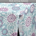thumbnail image 4 of Floral Dog Crate Cover, Repetitive Abstract Pointed Petals Tricolor Style Illustration, Easy to Use Pet Kennel Cover Small Dogs Puppies Kittens, 7 Sizes, Mauve Pale Blue Grey, by Ambesonne, 4 of 6