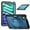 Navyblue, variant on Shockproof Case for Apple iPad Mini 6th 7th Generation 8.3 Inch, Rugged Hybrid Protective Cover with Pencil Holder & Shoulder Strap Kids Friendly Rotating Kickstand Case for iPad Mini 6 7,Rose