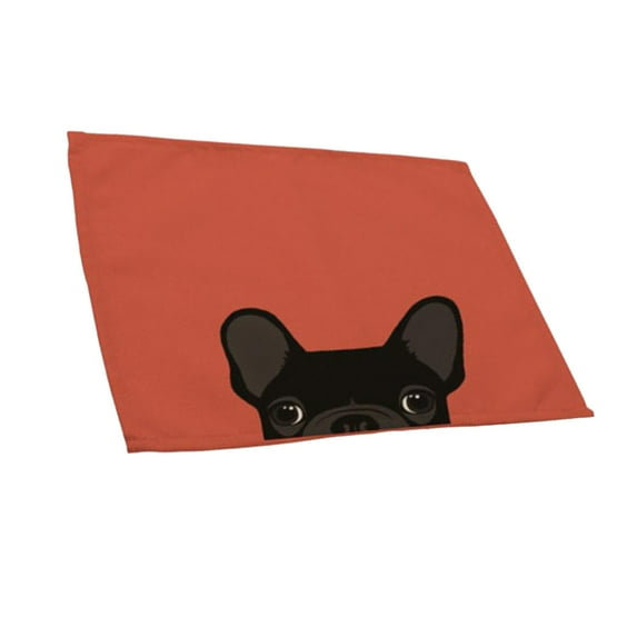 Placemats Cute Cat And Dog Print Cotton Table Mats Heat Resistant Kitchen Tablemats