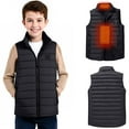 thumbnail image 5 of Heated Vests for Kids Girls Boys with 2 Heating Zones Intelligent Constant Temperature Sleeveless Jacket for Hiking Skiing New Lightweight Jacket Girls Black 15 Years, 5 of 9