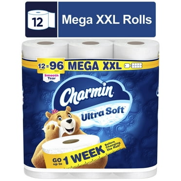Charmin Toilet Paper Ultra Soft 12 Mega XXL Rolls, 440 Sheets Per Roll