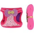 thumbnail image 1 of 1pc Pet Leash - Small Pet Leash Set, Comfortable Traction Vest with Chest Strap, Suitable for Rabbits, Hamsters, Guinea Pigs (Medium Size) Pink, 1 of 4