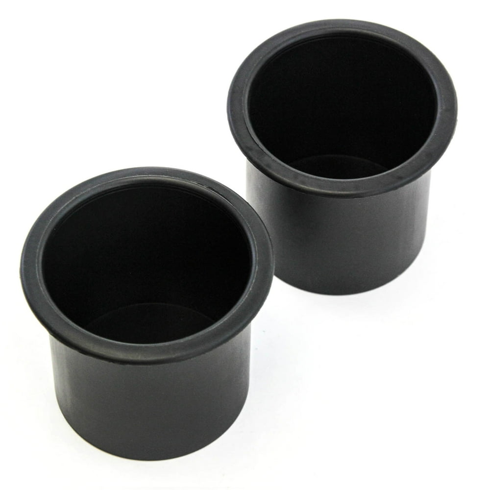 2 Cup Holder Plastic Pocket Recessed Insert Universal for Boat RV Car